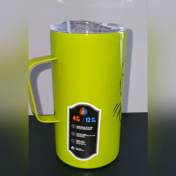 NWT - Bioworld - The Grinch Big Face Travel Mug - Picture 2 of 2